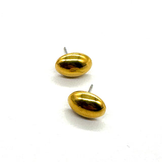 Goldie Oval Stud Earrings  - PREORDER