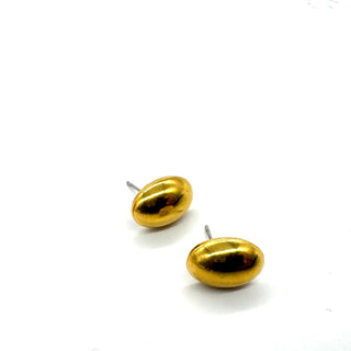 Goldie Oval Stud Earrings  - PREORDER