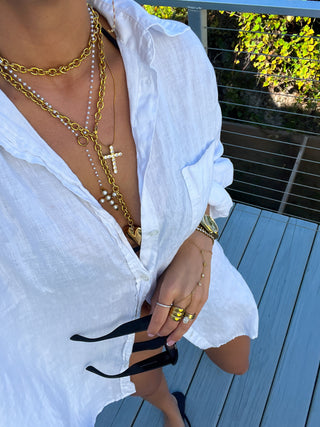 XL DIAMOND CROSS NECKLACE - PREORDER