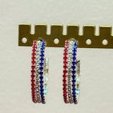 Old Glory Glam Hoop Earrings