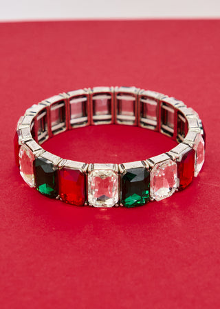 In A Holidaze Rhinestone Bracelet