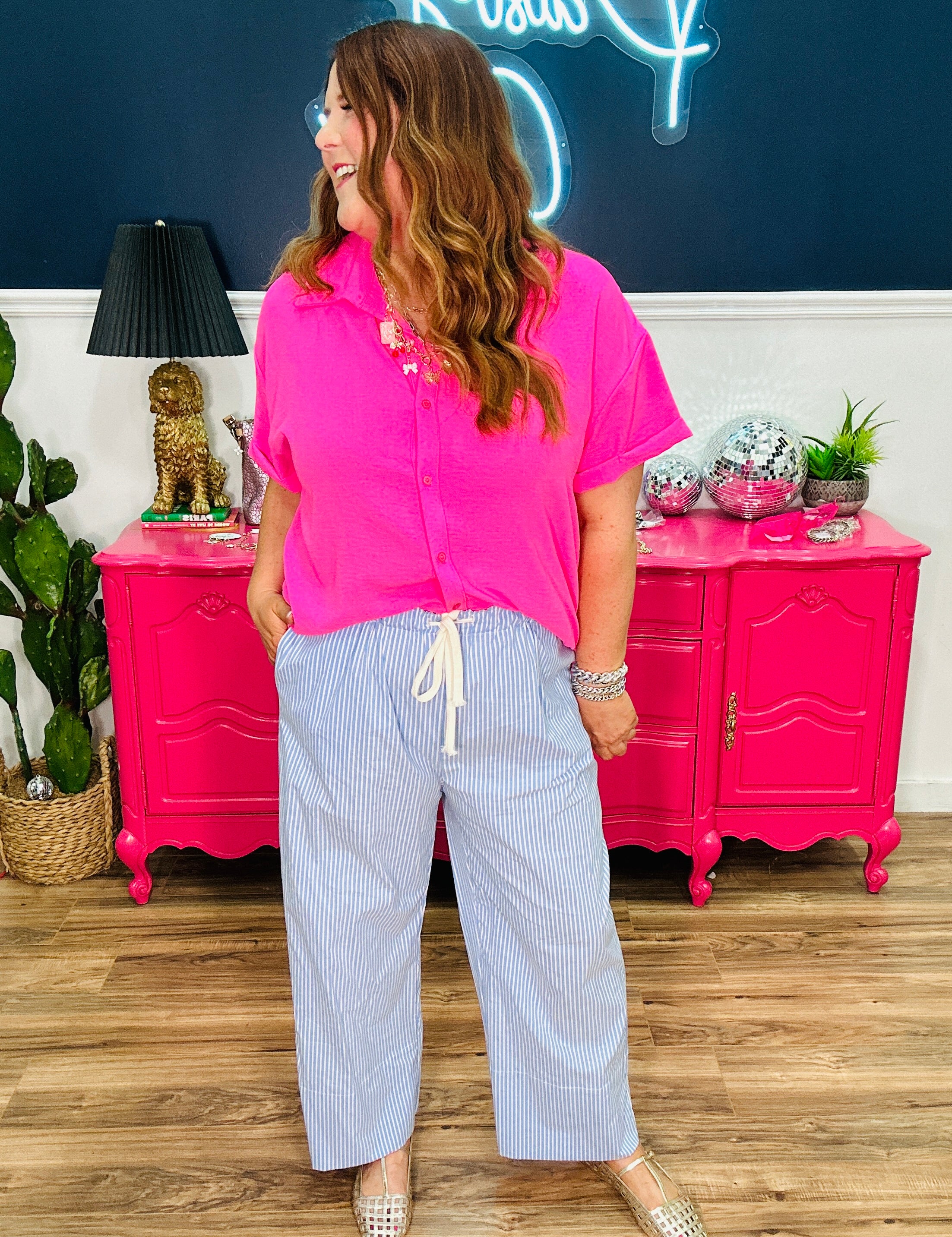 Walk The Line Pants - Light Blue - LAST ONES FINAL SALE