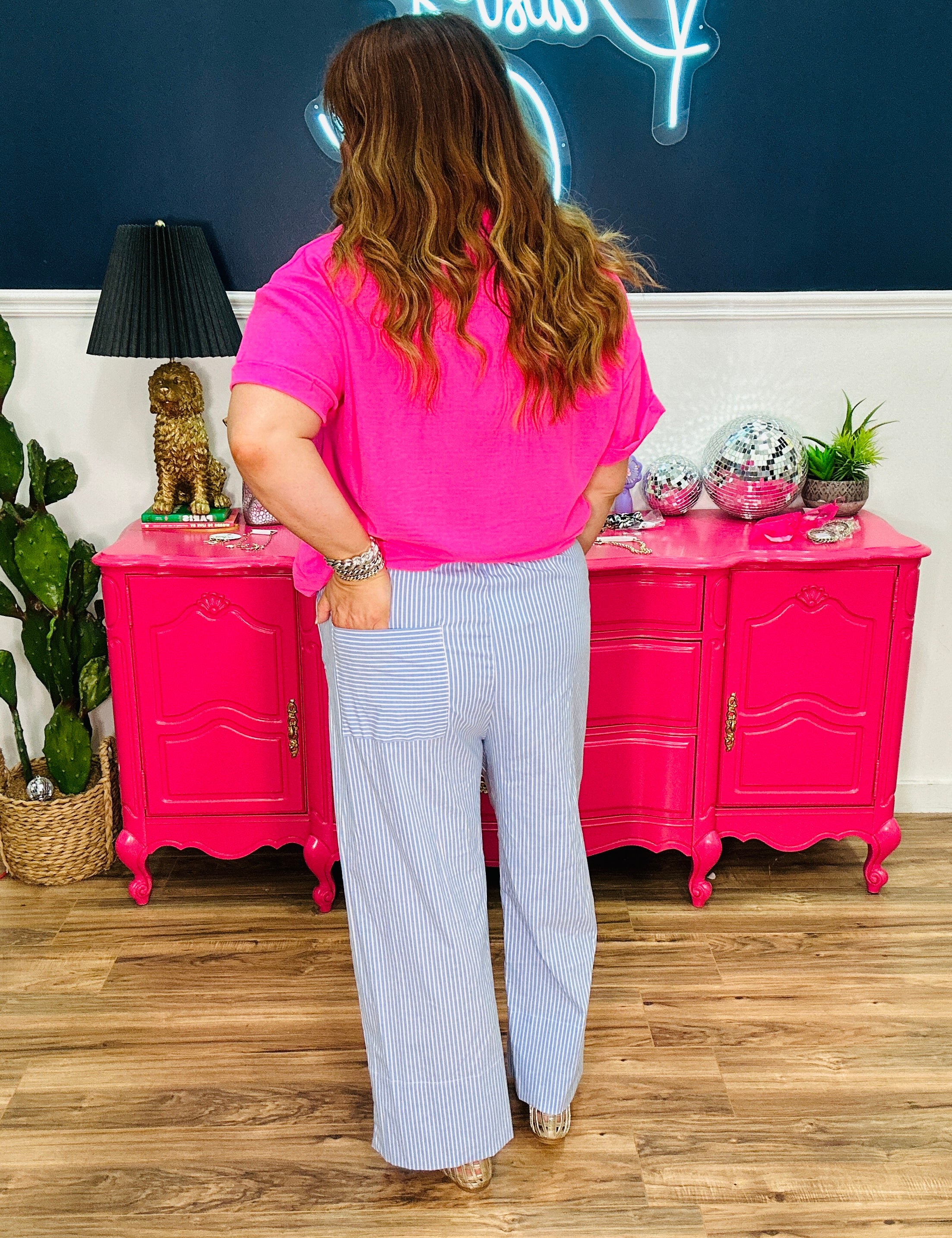 Walk The Line Pants - Light Blue - LAST ONES FINAL SALE
