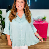 Kenzie Top - Mint - LAST ONES FINAL SALE