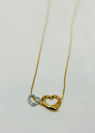 Olivia Linked Hearts Necklace