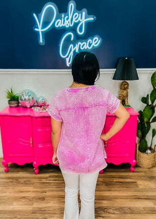 Easy Breeze Top - Bright Mauve - FINAL SALE