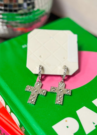 Natalie Cross Hoop Earrings