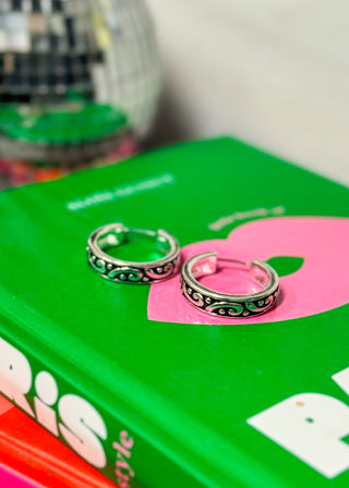 Isla Filigree Hoop Earrings