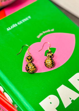 Lexie Leopard Crystal Earrings
