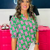 Dear Scarlett As Lucky As Can Be Lizzy Smocked Top