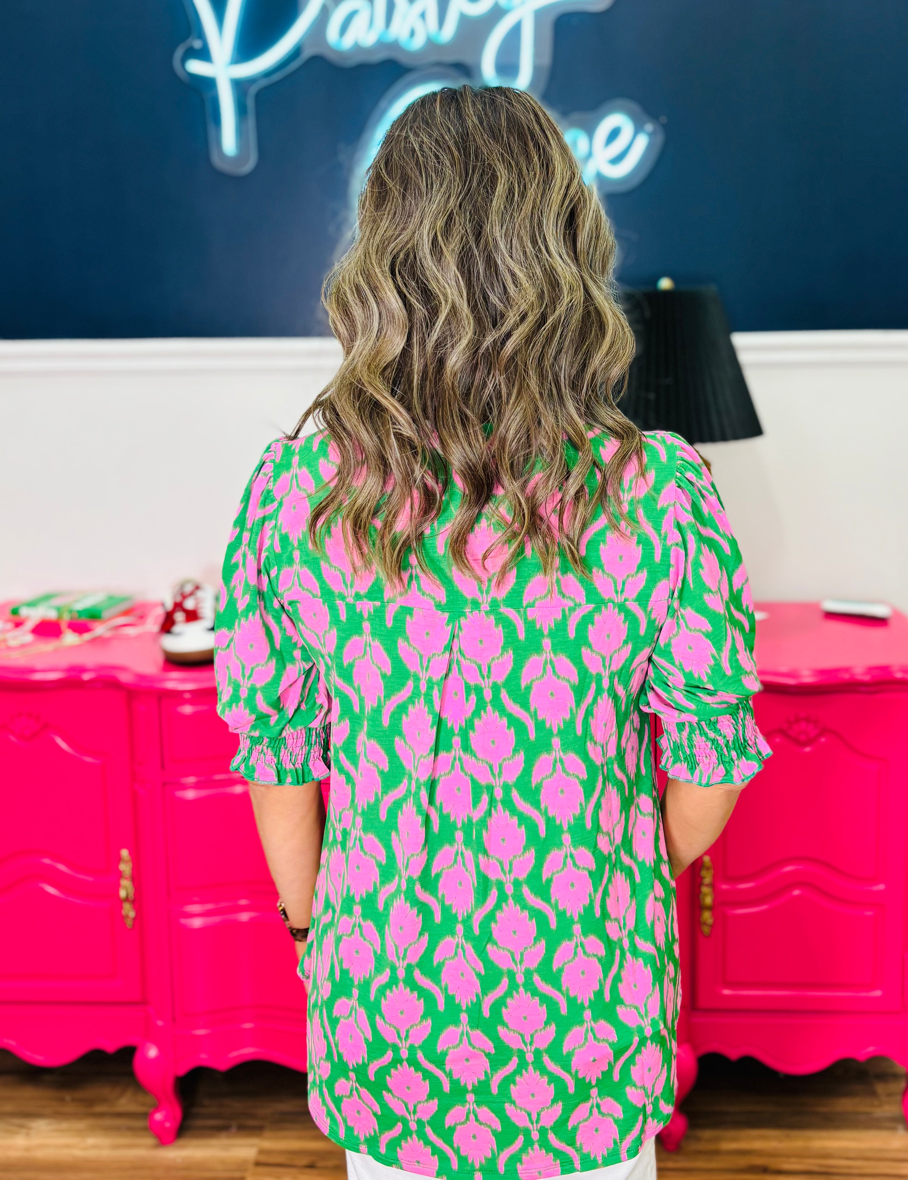Dear Scarlett As Lucky As Can Be Lizzy Smocked Top