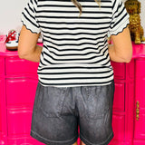 Dear Scarlett Shine Down Zenim Skort - Charcoal - FINAL SALE
