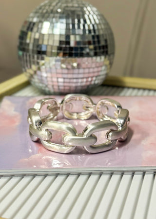 Jessica Chain Link Bracelet - Silver