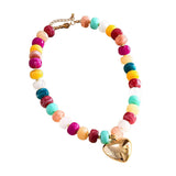 Beth Beaded Heart Necklace - PREORDER