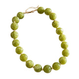 Abbie Green Opal Beaded Necklace - PREORDER