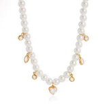 Ashley Pearl Charm Necklace - PREORDER