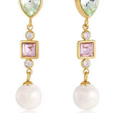 Danielle Crystal Pearl Earrings - PREORDER