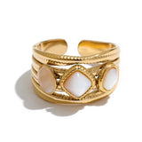 Dana Triple Stone Ring - PREORDER