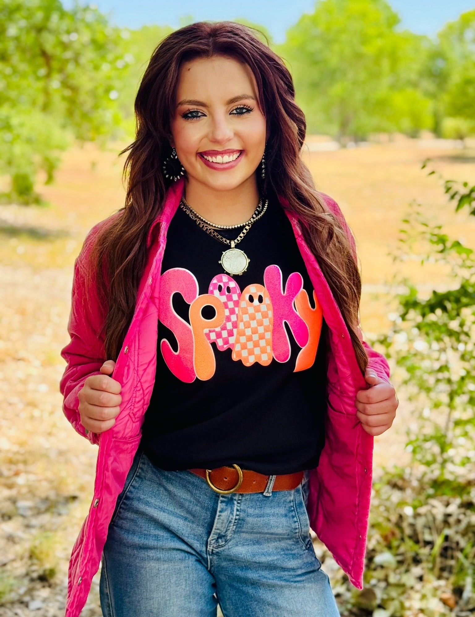 Spooky Tee in Glitter Puff