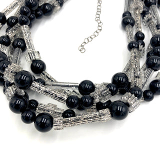 Black & Fractured Glitterati Sylvie Necklace  - PREORDER