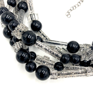 Black & Fractured Glitterati Sylvie Necklace  - PREORDER