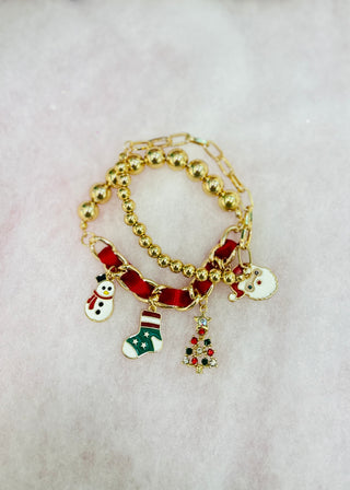 Holiday Stretch Charm Bracelet