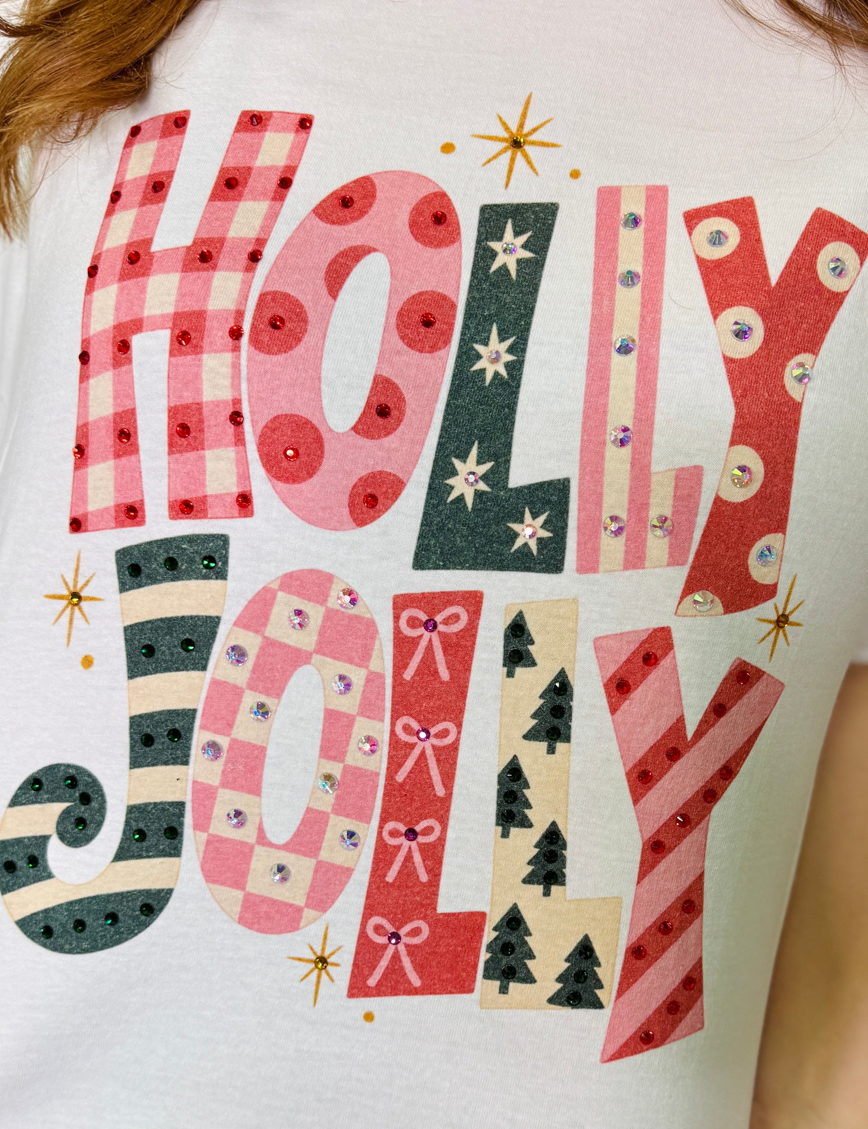 Holly Jolly Dazzle Boujee Tee or Sweatshirt