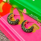 Paige Crystal Hoops - 2 Styles