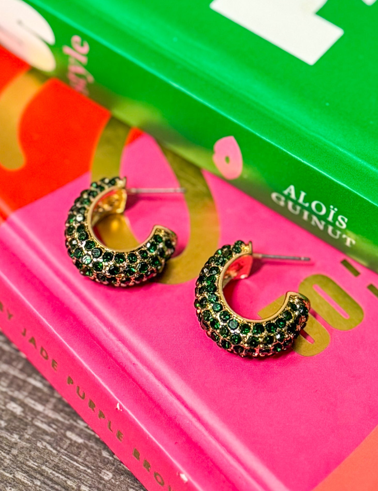 Paige Crystal Hoops - 2 Styles