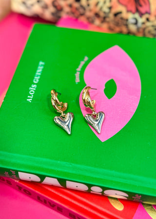Kimi Heart Hoop Earrings
