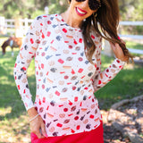 PREORDER- Alyssa Mesh Top- Red Tailgate