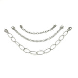 Chain Extenders Kit - Surgical Steel Silver or 18k Gold