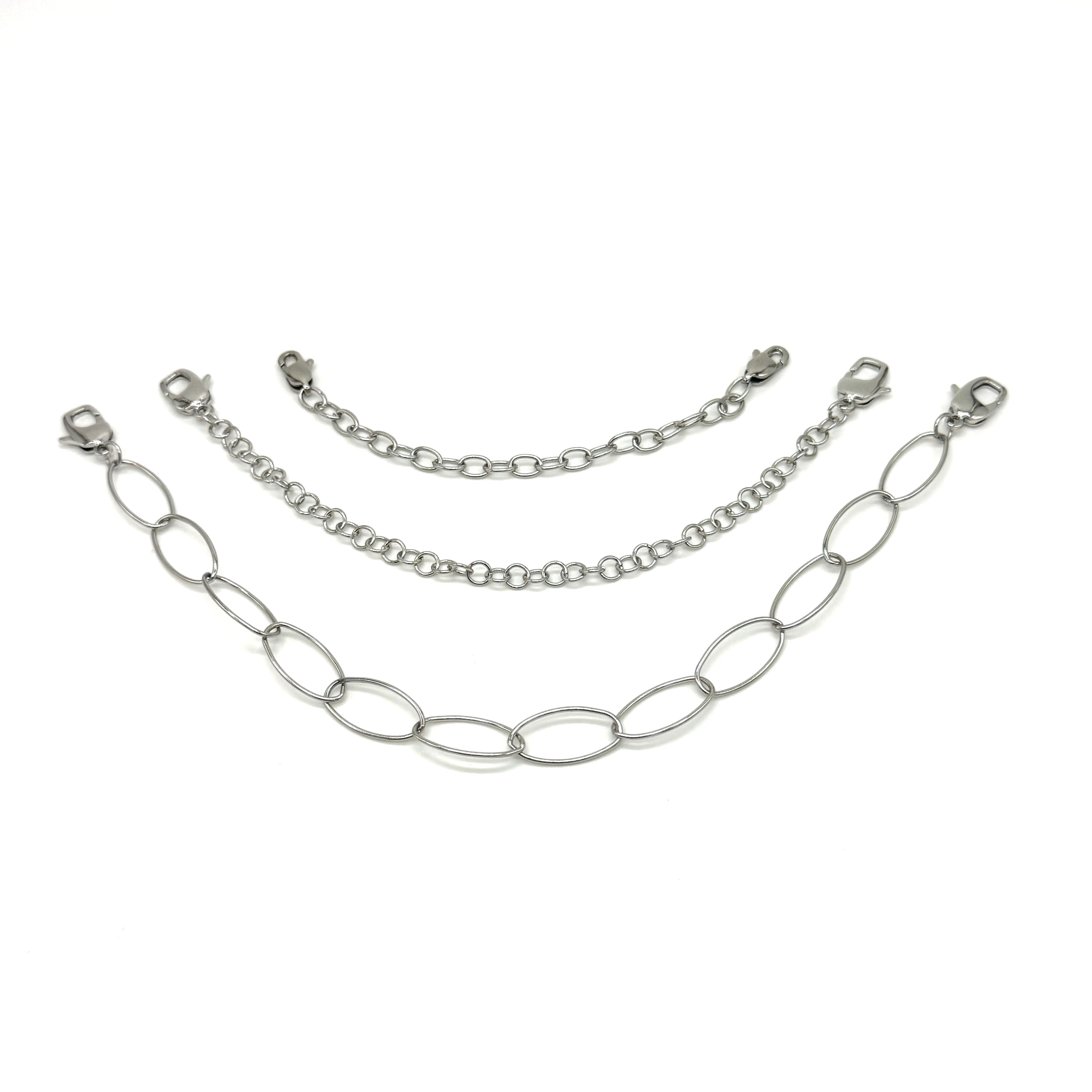 Chain Extenders Kit - Surgical Steel Silver or 18k Gold - PREORDER