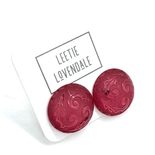 Holly Button Stud Earrings  - PREORDER