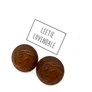 Holly Button Stud Earrings  - PREORDER