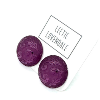 Holly Button Stud Earrings  - PREORDER