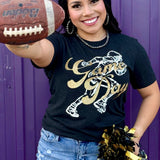Sync Logic - Football Player with Game Day Glitter Tee