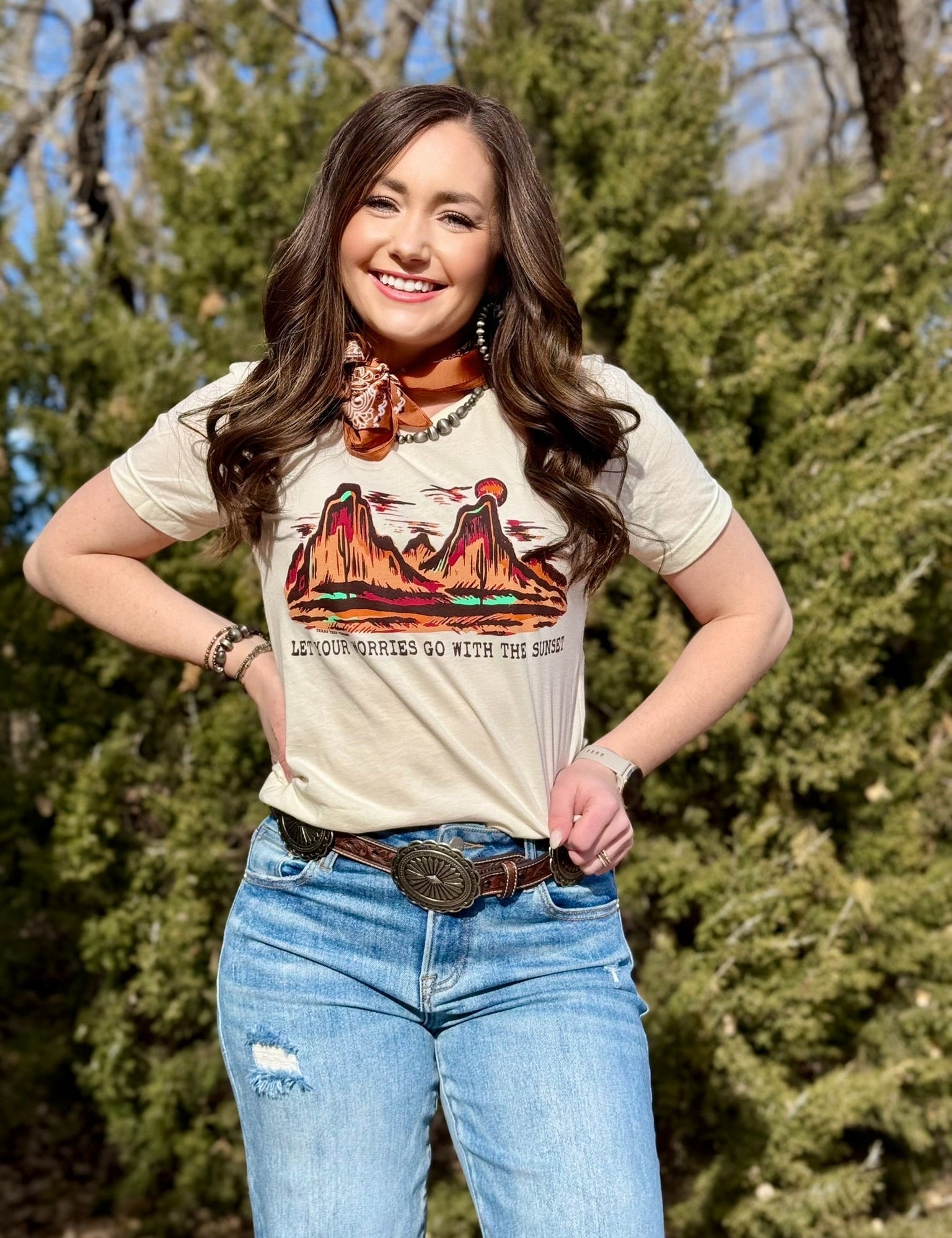 Lauren's Mesa Sunset Scene Tee