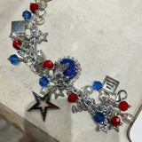 Americana Silver Charm Bracelet PREORDER