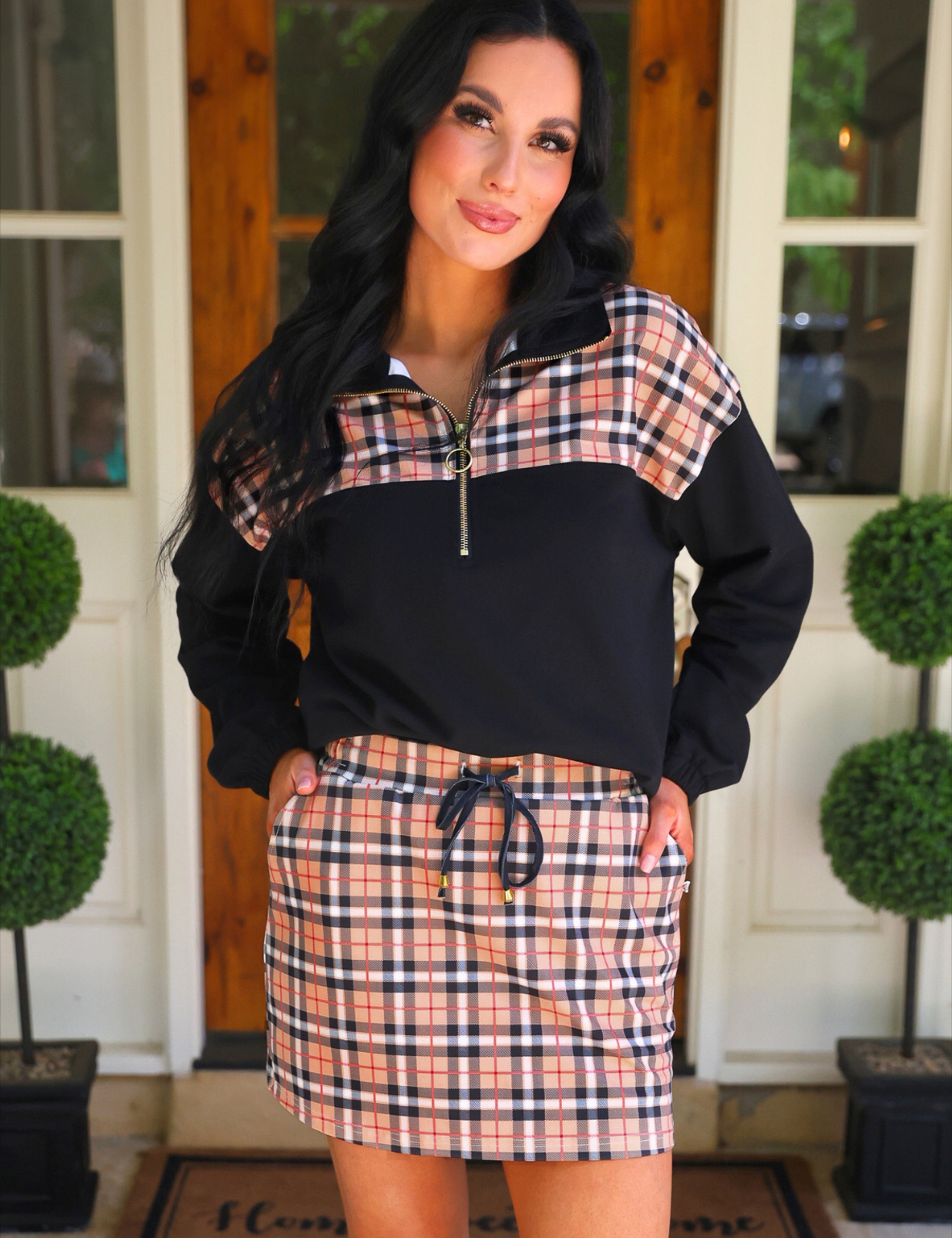 DEAL - Nora Plaid Skort - PREORDER