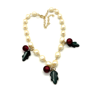 Holly Pearl Charm Amelia Necklace  - PREORDER
