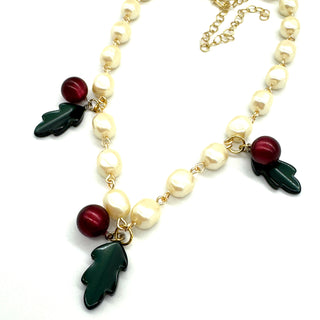 Holly Pearl Charm Amelia Necklace  - PREORDER