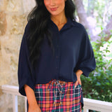 DEAL - Patterned in Plaid Skort - PREORDER