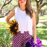 PREORDER- Easy Win Polka Dot Boxer Shorts- Purple