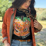 Callie Ann Stelter Thankful Pumpkin Crew Tee & Sweatshirt