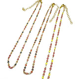 Letâ€™s Mingle Enamel Chain Necklace - 3 colors!