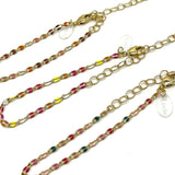 Letâ€™s Mingle Enamel Chain Necklace - 3 colors!