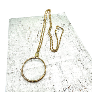 Vintage Magnifier Monacle Chain Necklace  - PREORDER