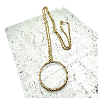 Vintage Magnifier Monacle Chain Necklace  - PREORDER