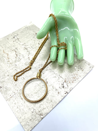 Vintage Magnifier Monacle Chain Necklace  - PREORDER